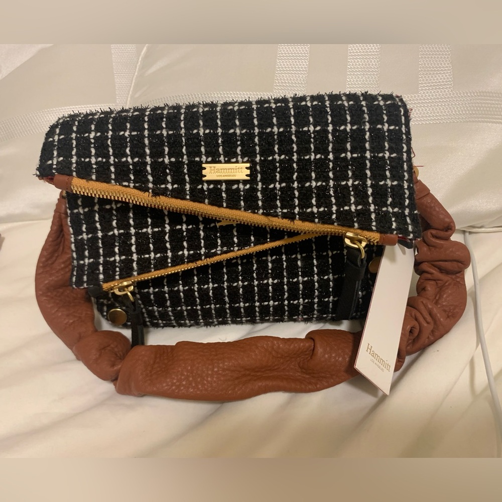 Dillion Small Crossbody, Limited Edition Midnight Trellis and Brushed Gold Tone